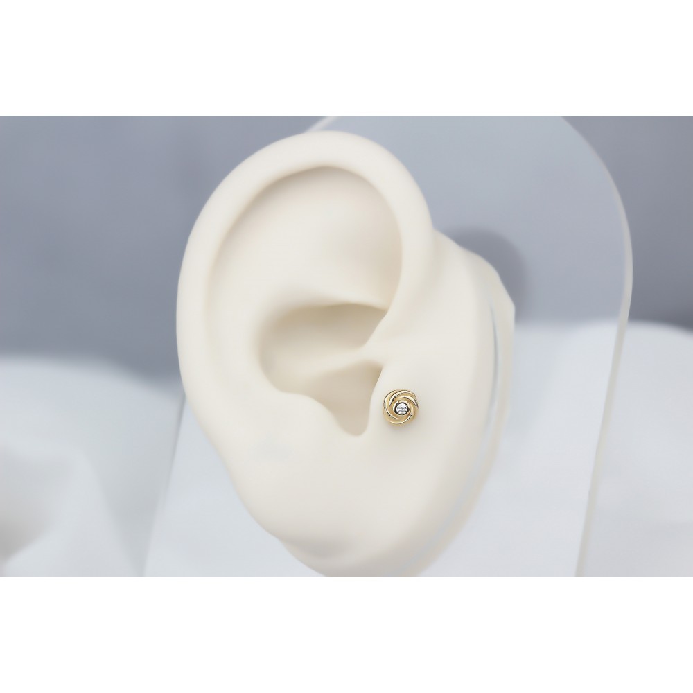 Glorria 14k Solid Gold Tragus Piercing