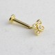 Glorria 14k Solid Gold Clover Tragus Piercing