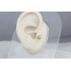 Glorria 14k Solid Gold Clover Tragus Piercing