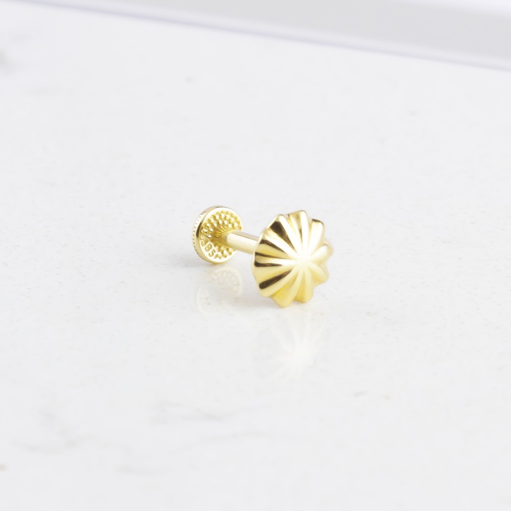 Glorria 14k Solid Gold Umbrella Tragus Piercing