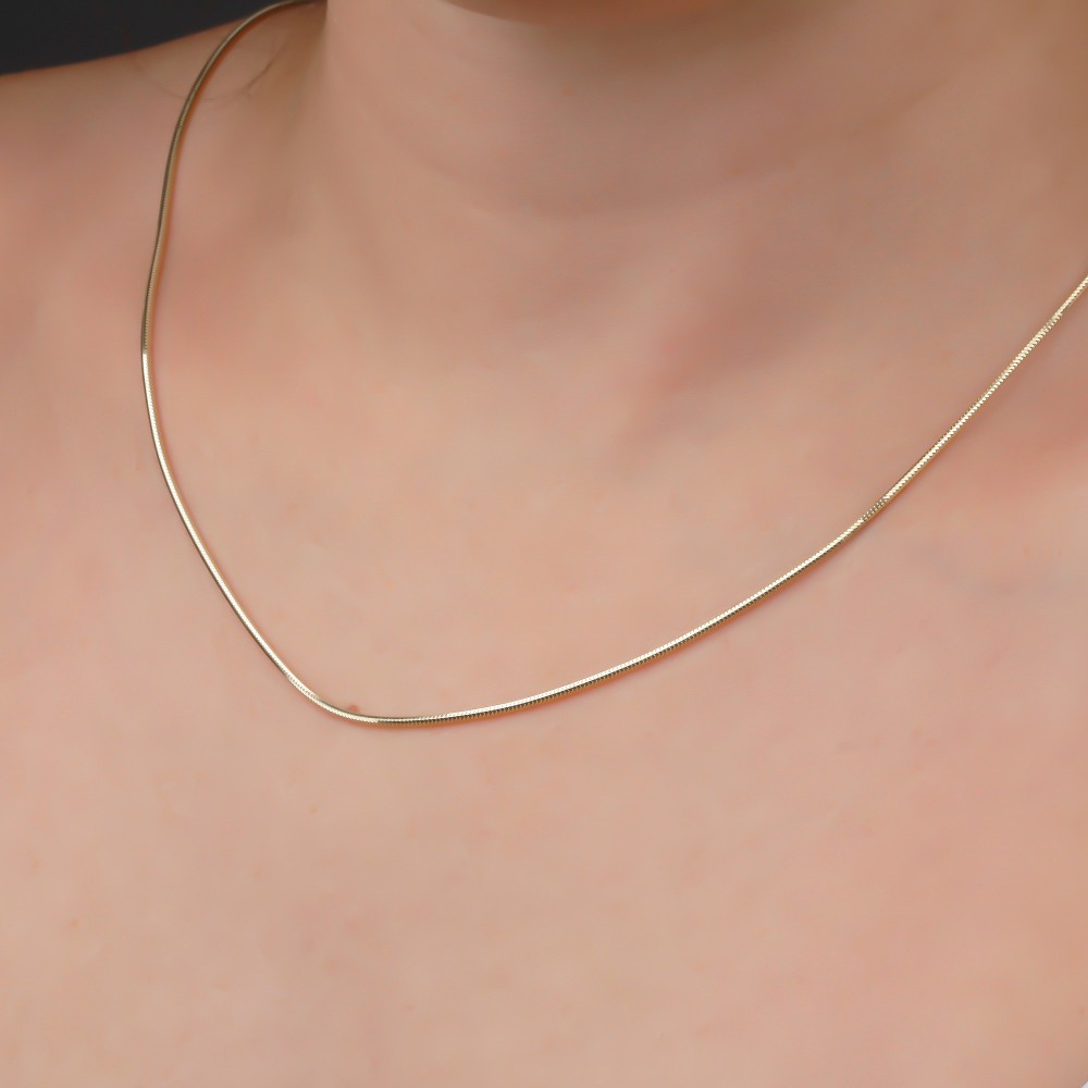 Glorria 14k Solid Gold Tondo Chain