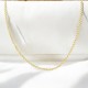 Glorria 14k Solid Gold Rolo Chain