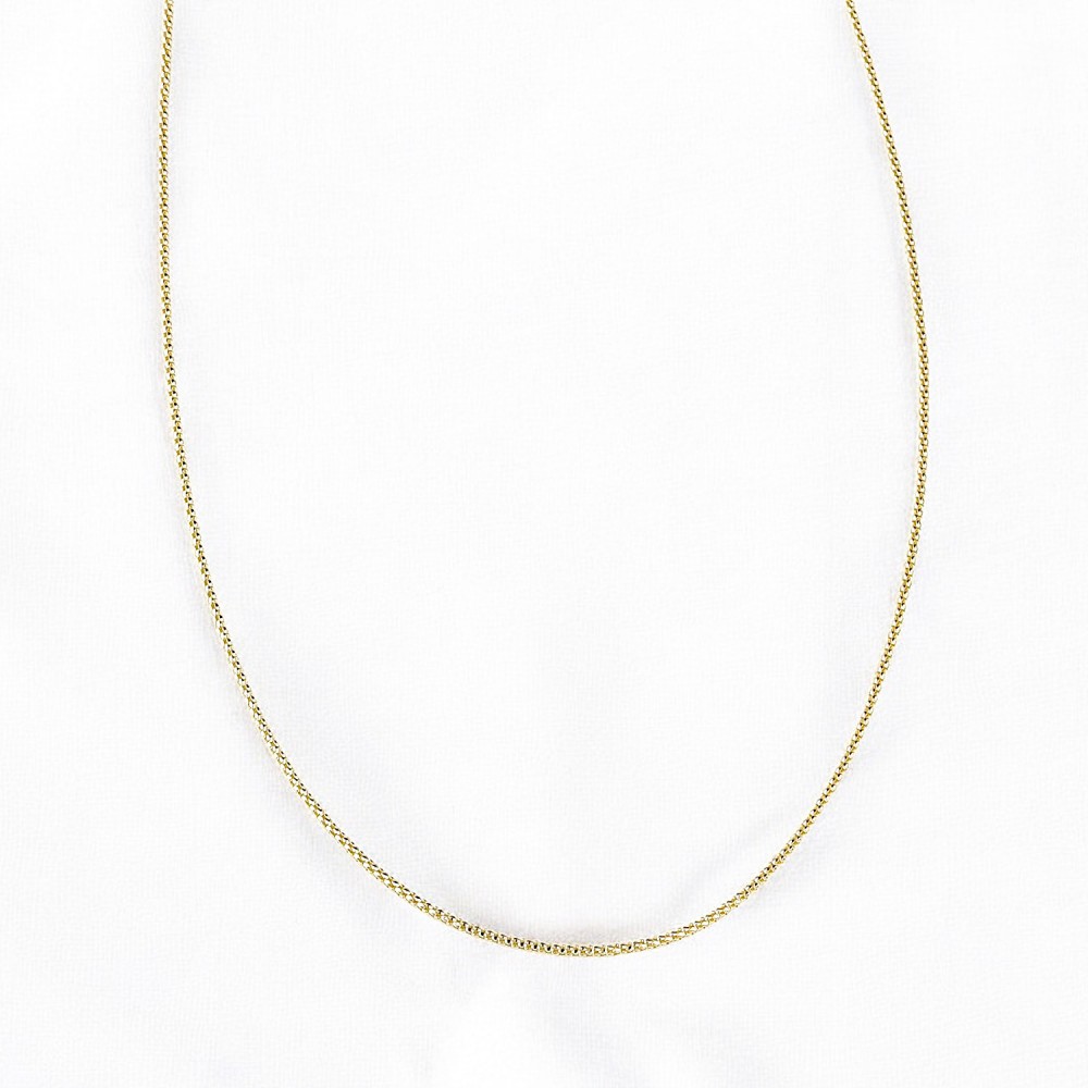 Glorria 14k Solid Gold Popcorn Chain