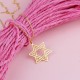 Glorria 925k Sterling Silver Star of David Necklace