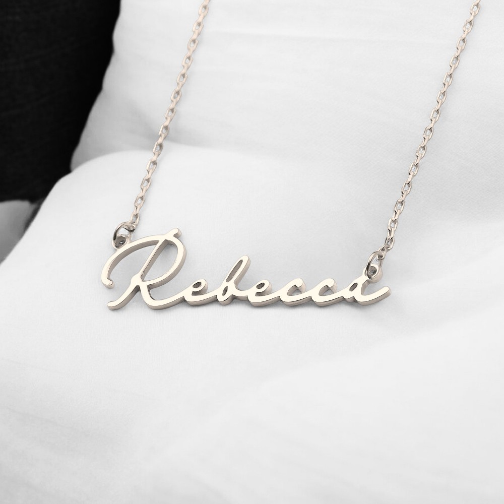 Glorria 925k Sterling Silver Personalized Name Necklace