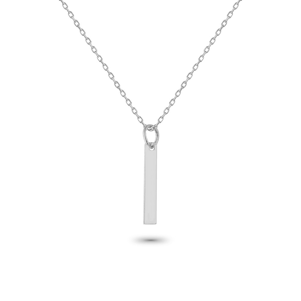 Glorria 925k Sterling Silver Letter I Necklace