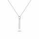 Glorria 925k Sterling Silver Letter I Necklace