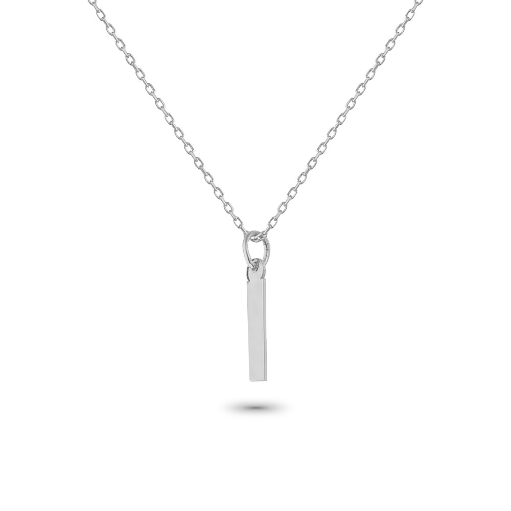 Glorria 925k Sterling Silver Letter İ Necklace