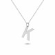 Glorria 925k Sterling Silver Letter K Necklace