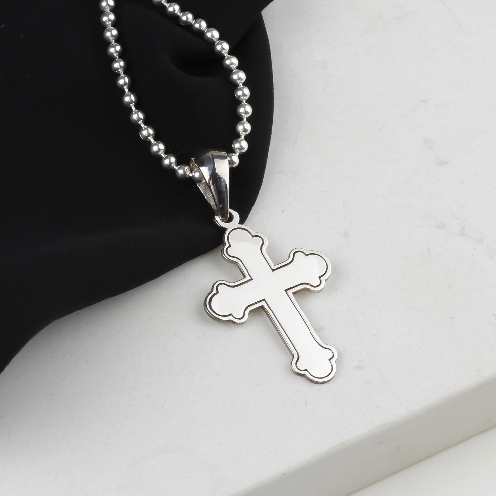 Glorria 925k Sterling Silver Cross Necklace