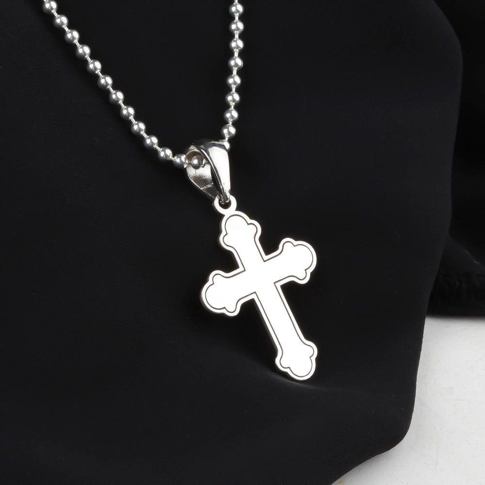 Glorria 925k Sterling Silver Cross Necklace