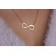 Glorria 925k Sterling Silver Infinity Necklace