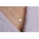 Glorria 925k Sterling Silver Letter Infinity Necklace