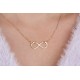 Glorria 925k Sterling Silver Infinity Necklace