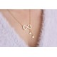 Glorria 925k Sterling Silver Letter Infinity Necklace