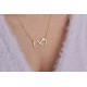 Glorria 925k Sterling Silver Infinity Necklace