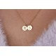 Glorria 925k Sterling Silver Personalized Plate Necklace