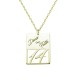 Glorria 925k Sterling Silver Personalized Name Silver Necklace