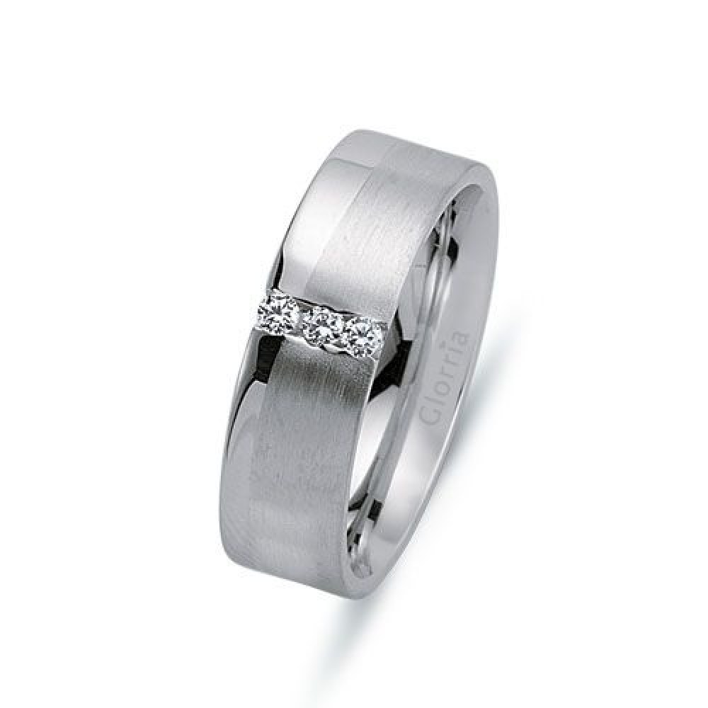 Glorria 925k Sterling Silver 6mm Woman Wedding Ring