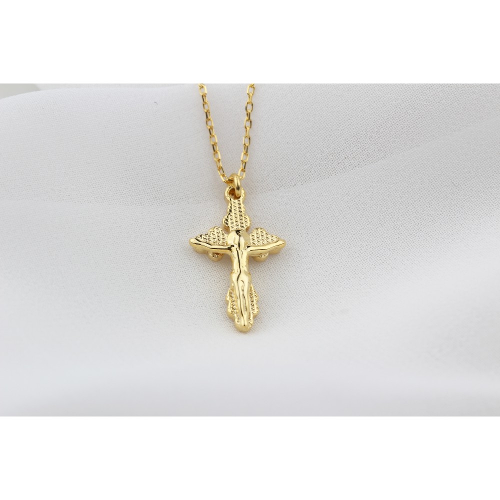 Glorria 925k Sterling Silver Cross Necklace