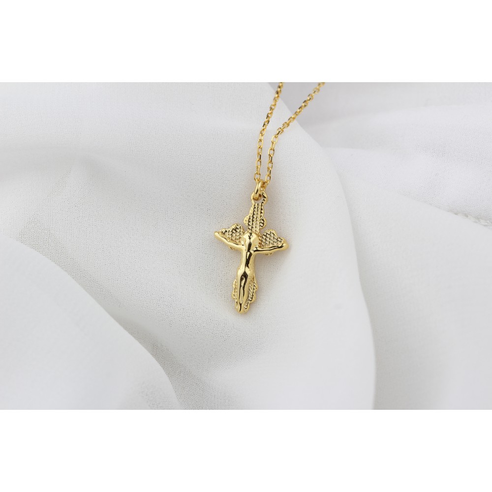 Glorria 925k Sterling Silver Cross Necklace