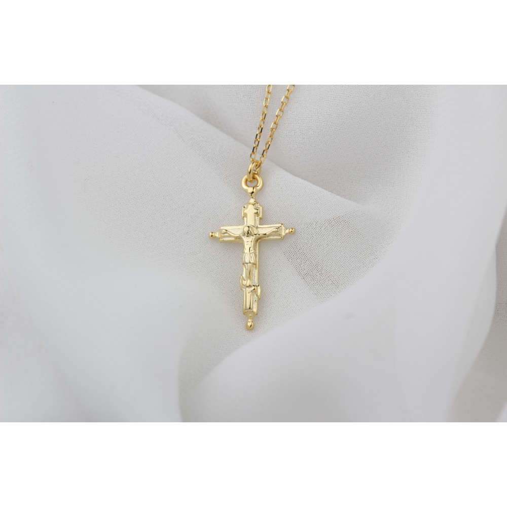 Glorria 925k Sterling Silver Cross Necklace