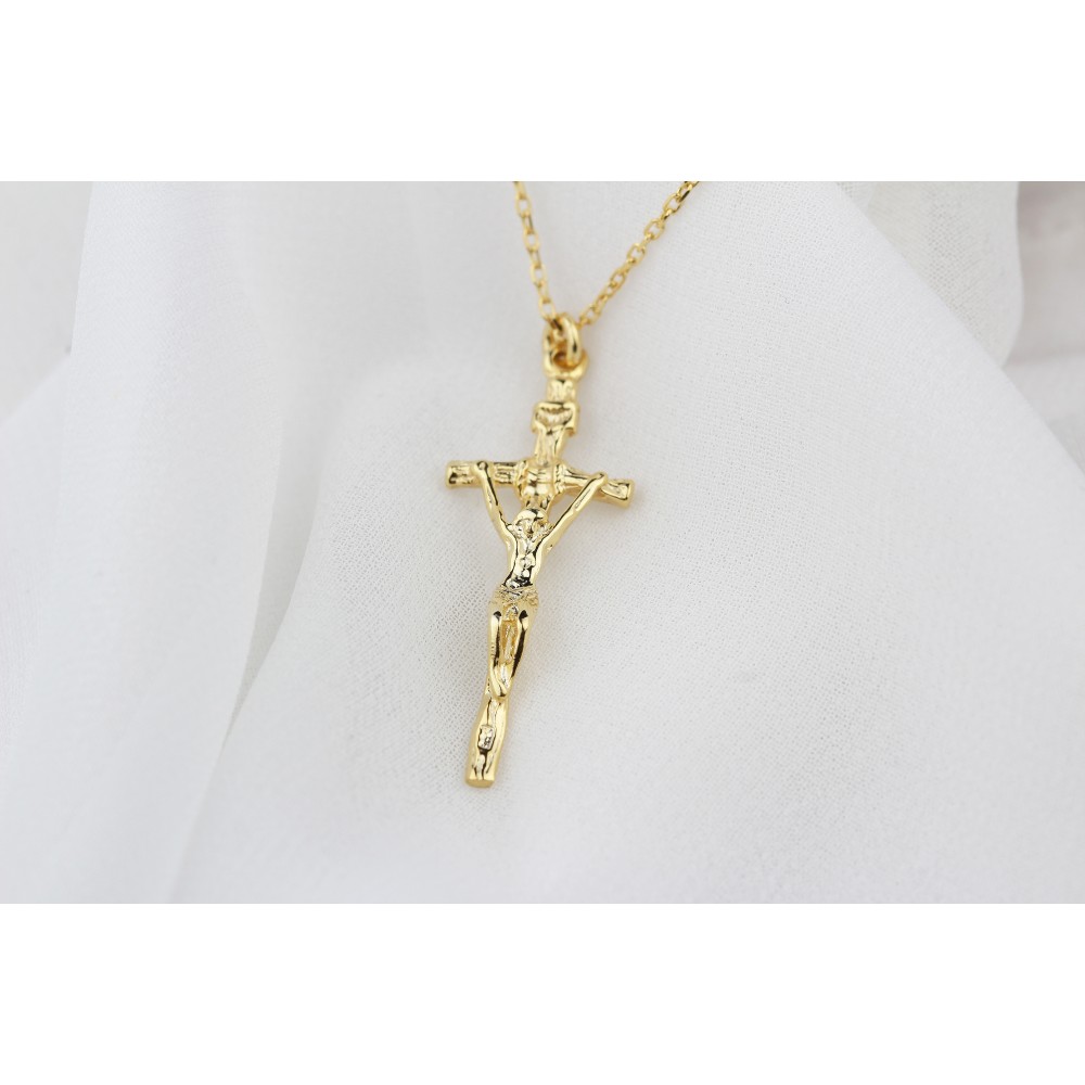 Glorria 925k Sterling Silver Cross Necklace