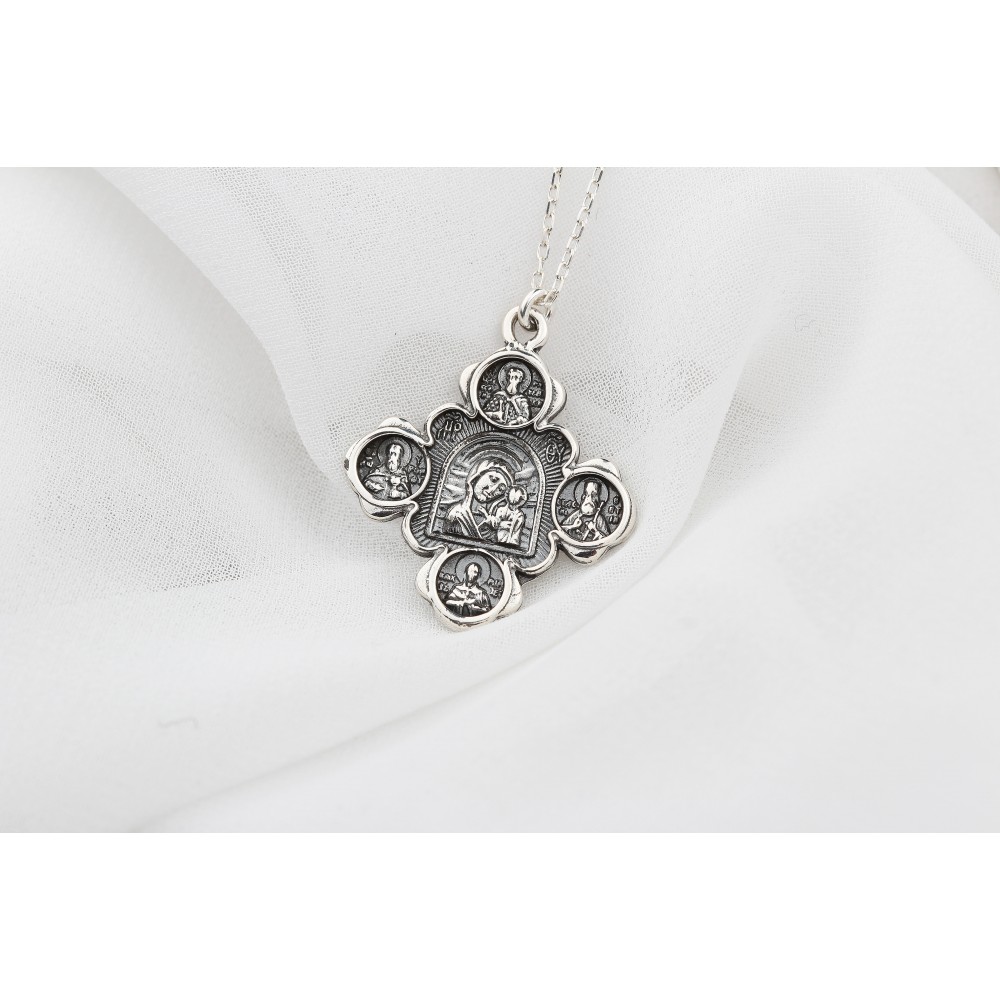 Glorria 925k Sterling Silver Virgin Mary Necklace