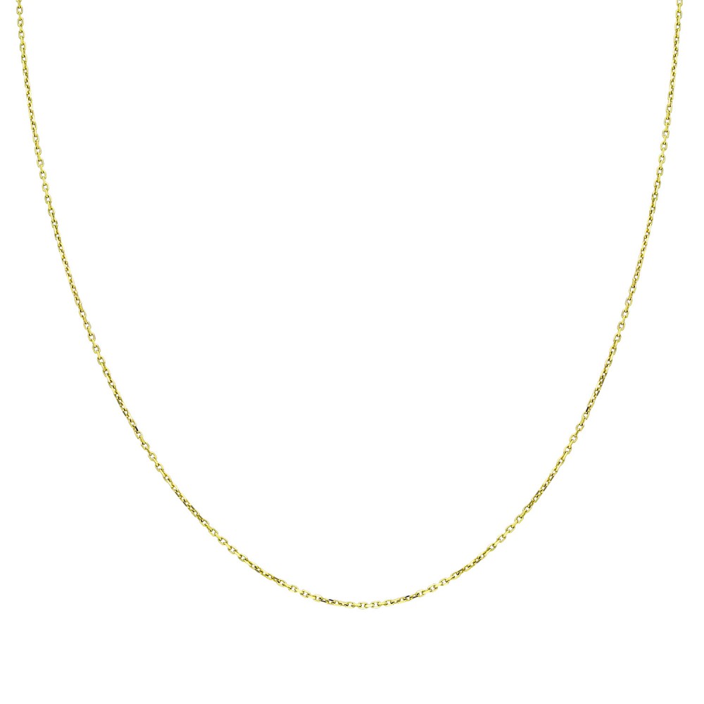 Glorria 14k Solid Gold 25 Micron Yellow Forse Chain