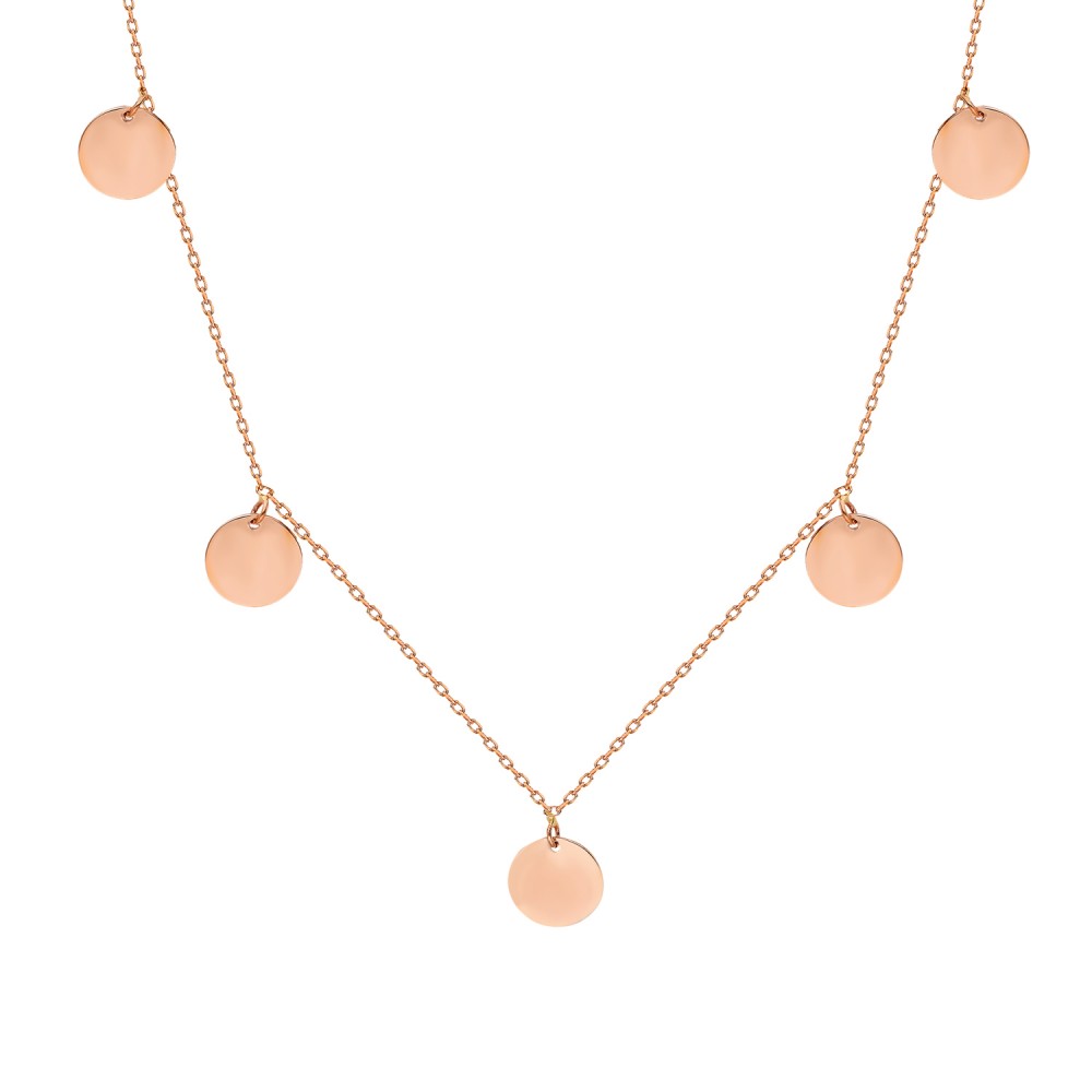 Glorria 14k Solid Gold Plate Necklace