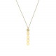 Glorria 14k Solid Gold Plaque Necklace