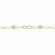 Glorria 14k Solid Gold Heart Pave Bracelet